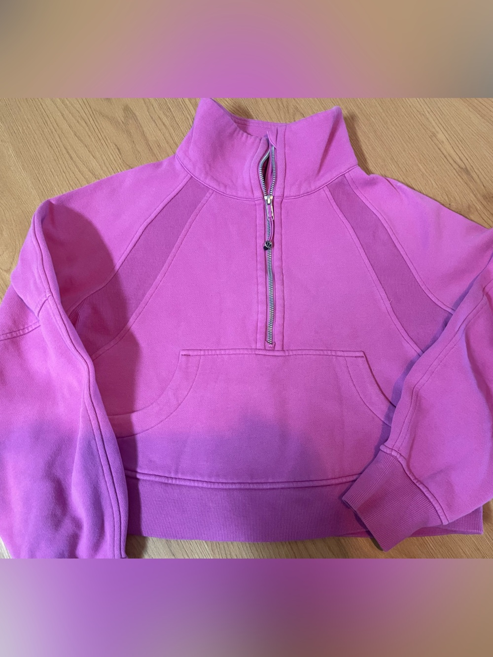 Lululemon purple zip up sweatshirt